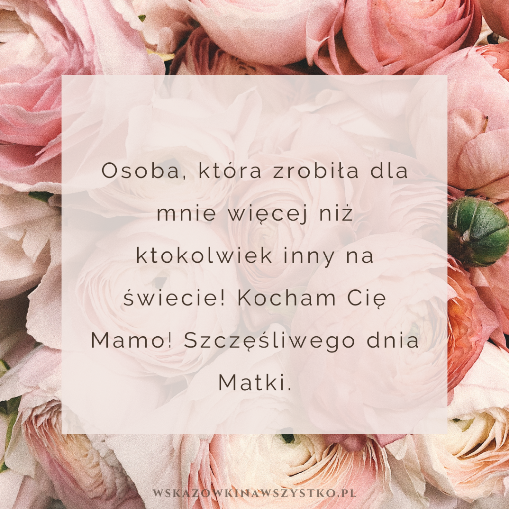 życzenia na Dzień Matki